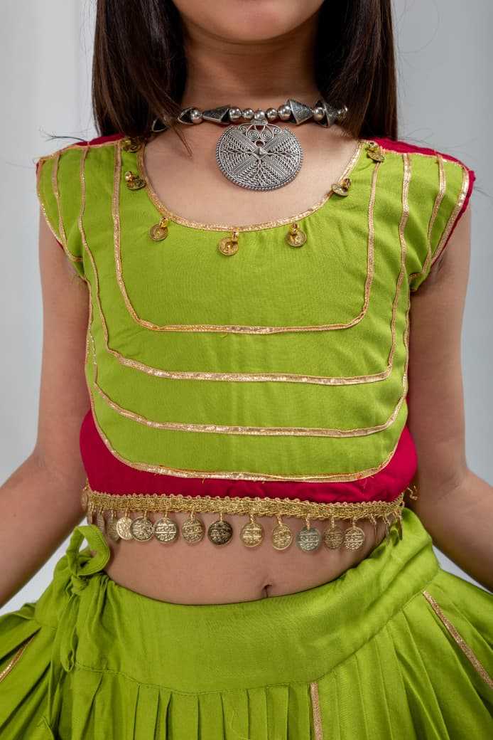 Keera Reyon Cotton Kids Lehenga