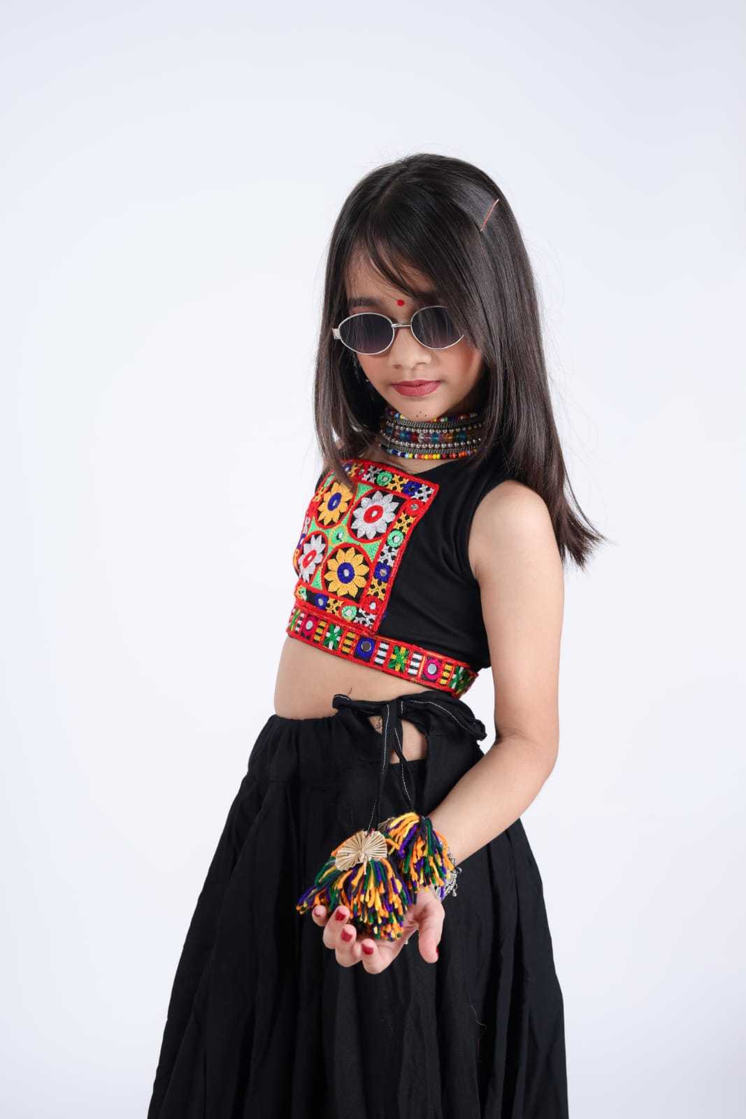 Krishna Reyon Cotton Kids Lehenga