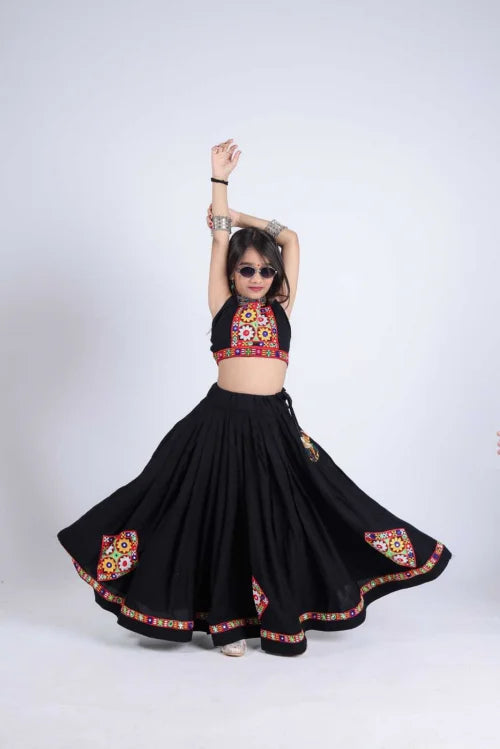 Krishna Reyon Cotton Kids Lehenga