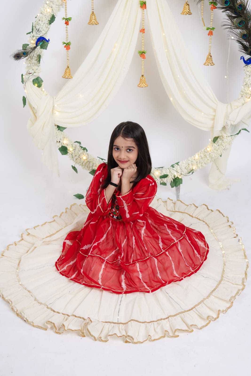 Madhvi Georgette Kids Lehenga