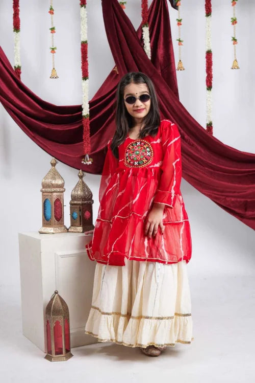 Madhvi Georgette Kids Lehenga