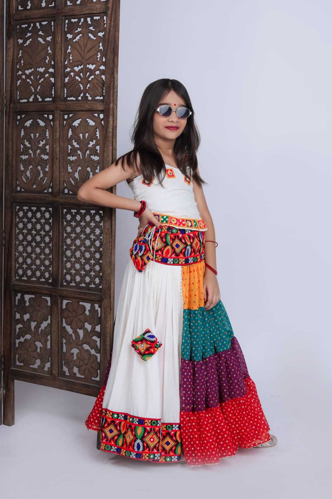 Pingala Rayon Kids Lehenga