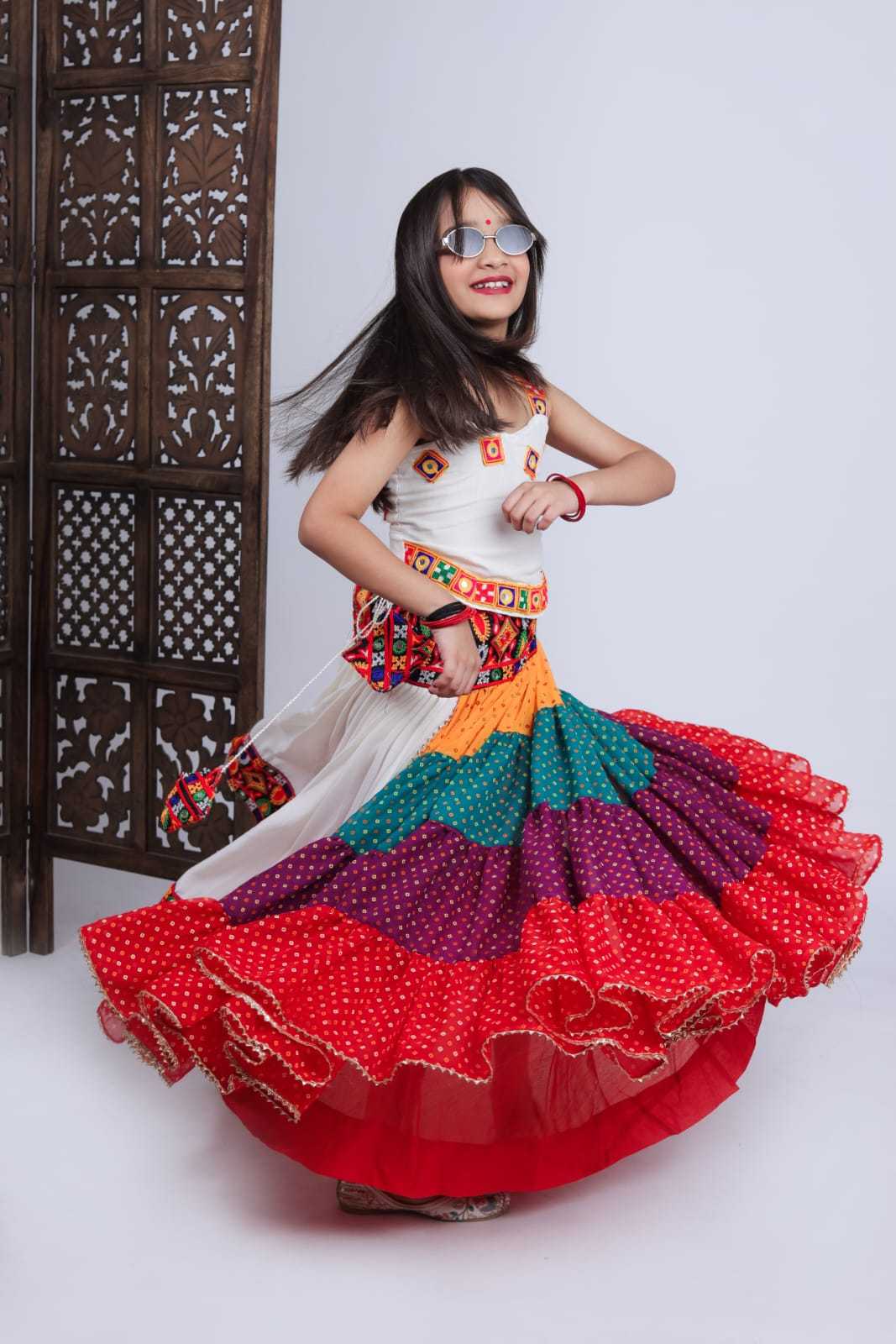 Pingala Reyon Cotton Kids Lehenga JT-149141