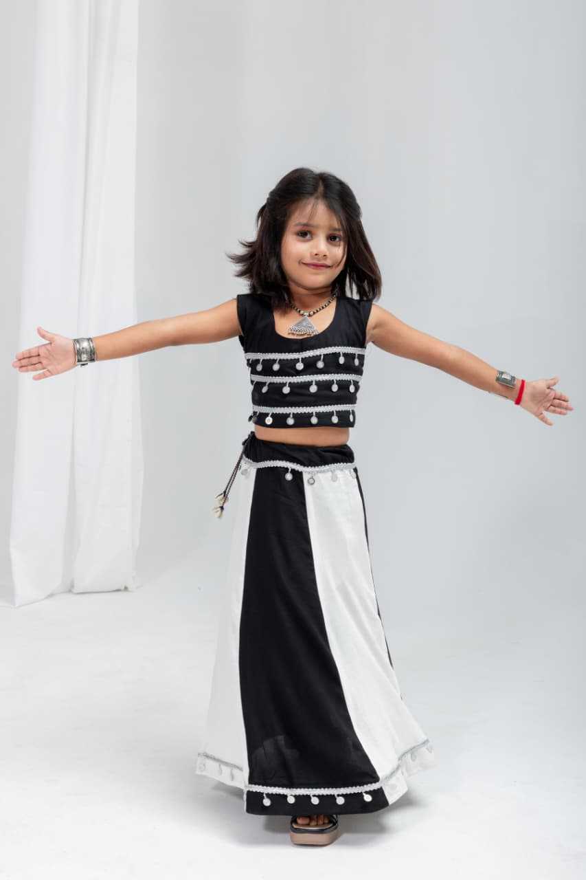 Raas Reyon Cotton Kids Lehenga JT-149142