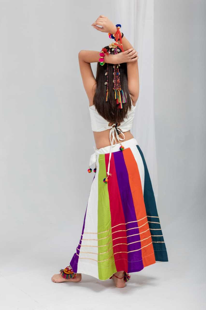 Rasrang Reyon Cotton Kids Lehenga