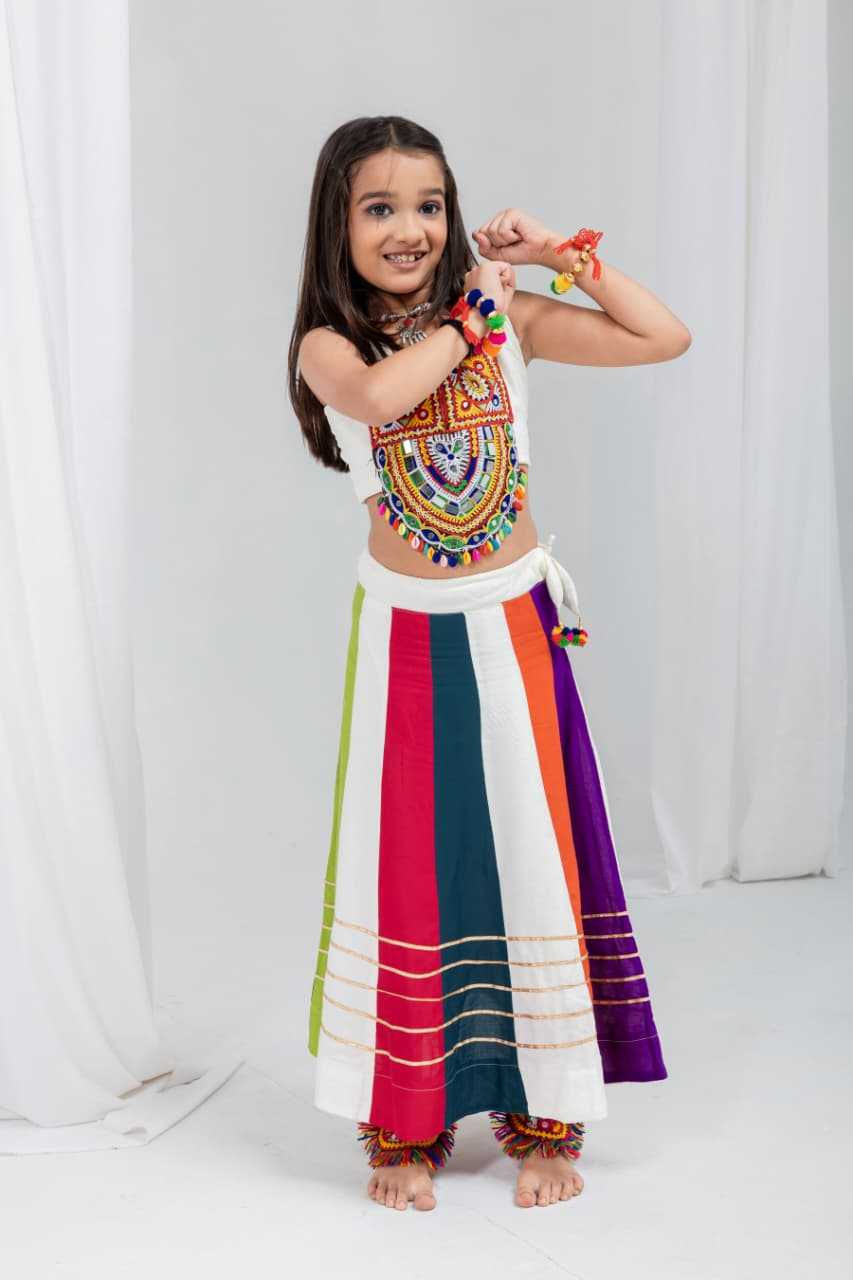 Rasrang Reyon Cotton Kids Lehenga