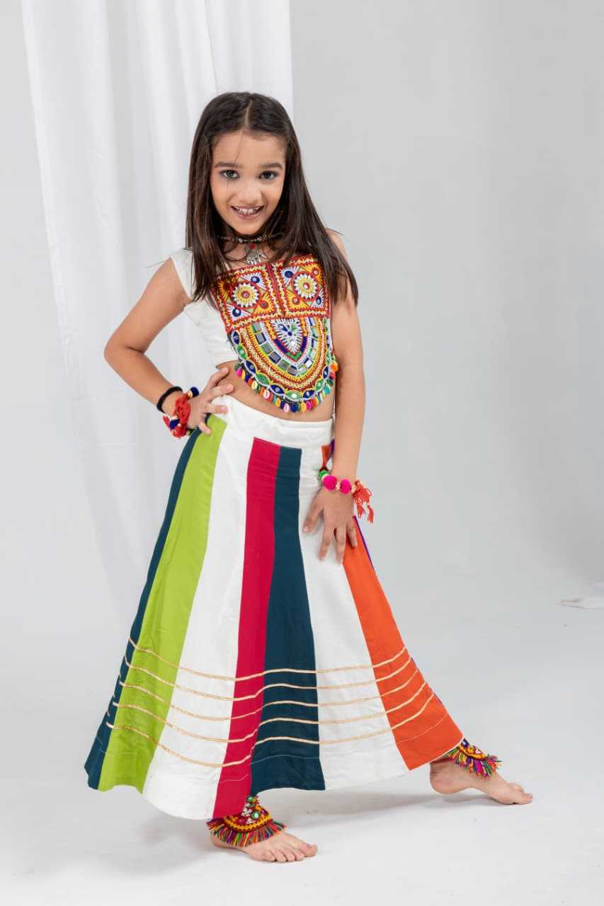 Rasrang Reyon Cotton Kids Lehenga