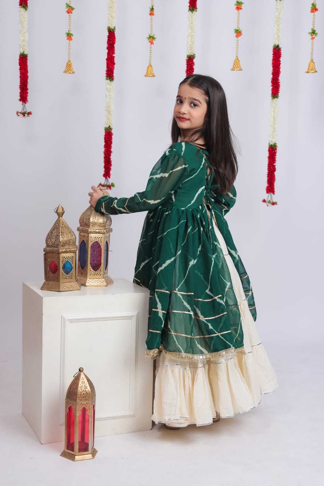 Sanskruti Georgette Kids Lehenga
