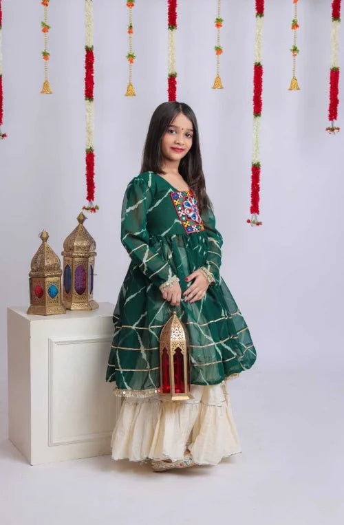Sanskruti Georgette Kids Lehenga