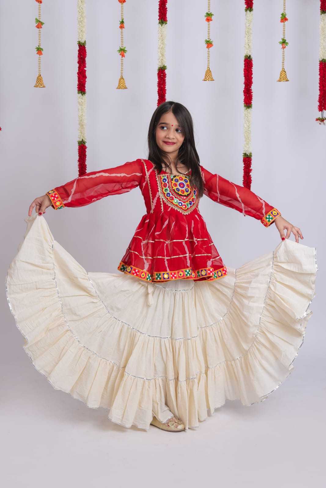 Suhagini Cotton Kids Lehenga