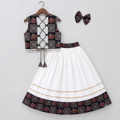 Traditional Soft Cotton Kids Lehenga
