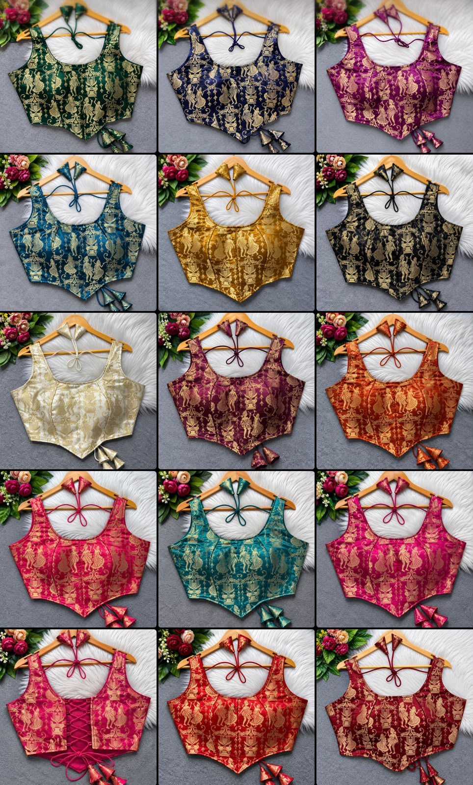 Banarasi Soft Silk Printed Blouse