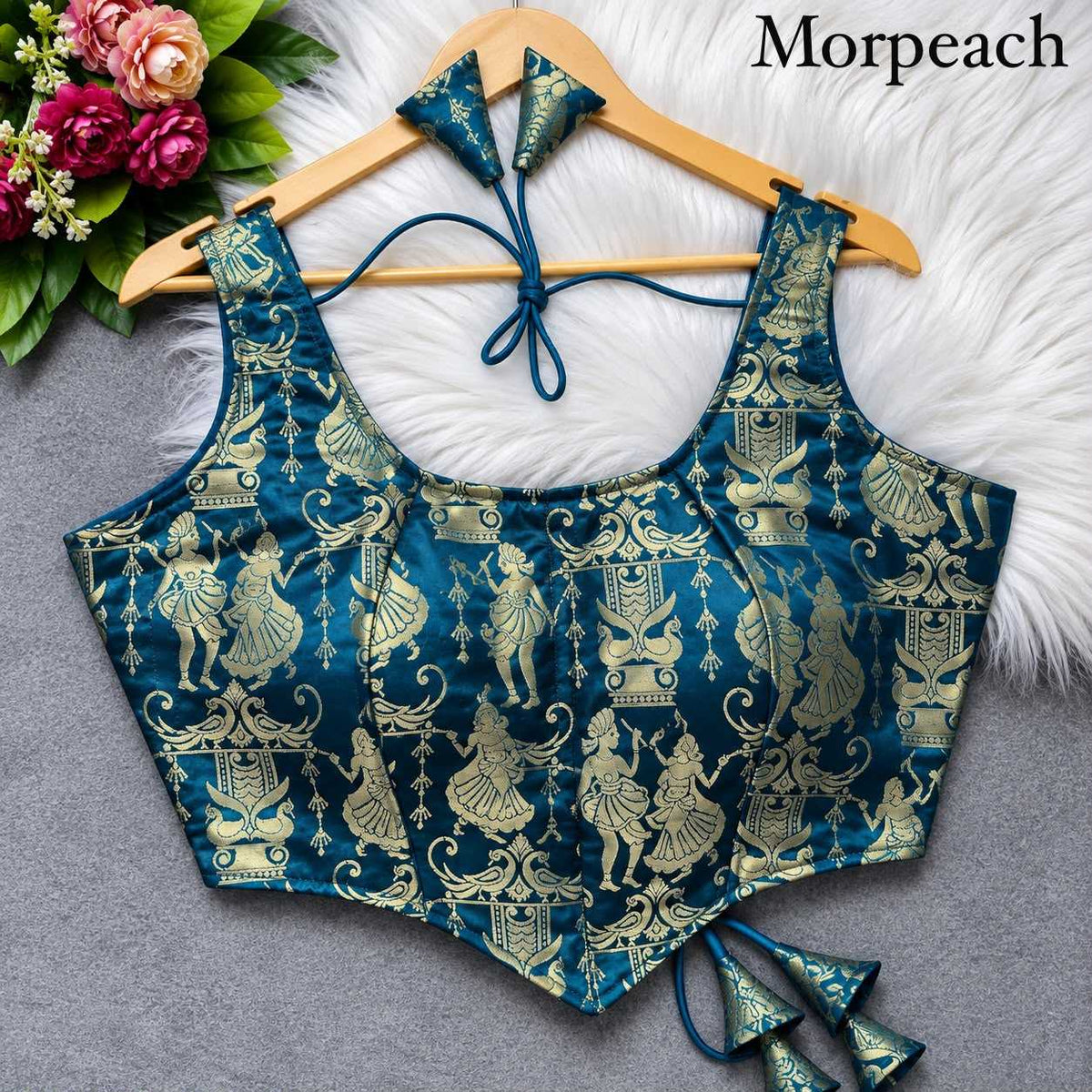Banarasi Soft Silk Printed Blouse