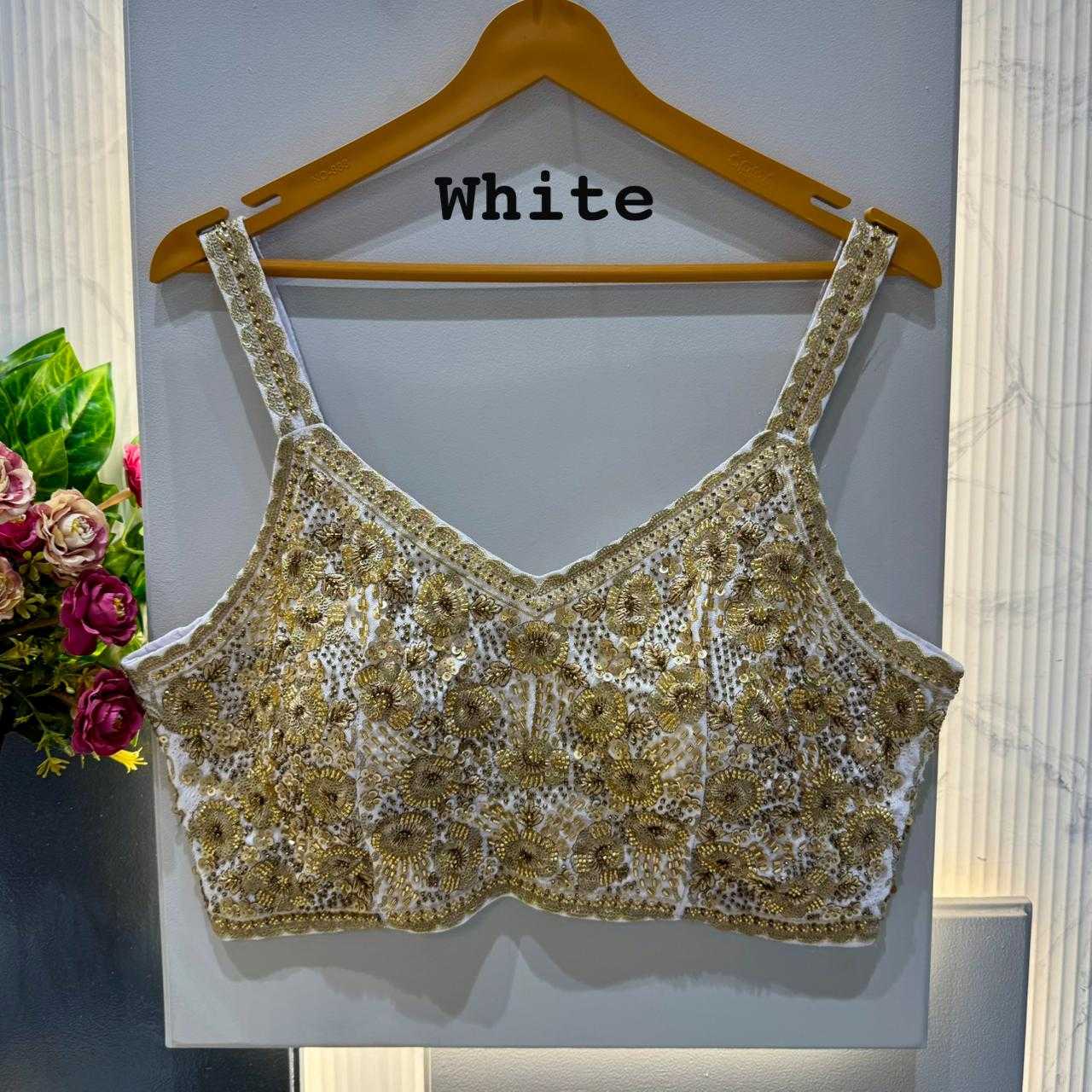 Faux Georgette Sleeveless Blouse