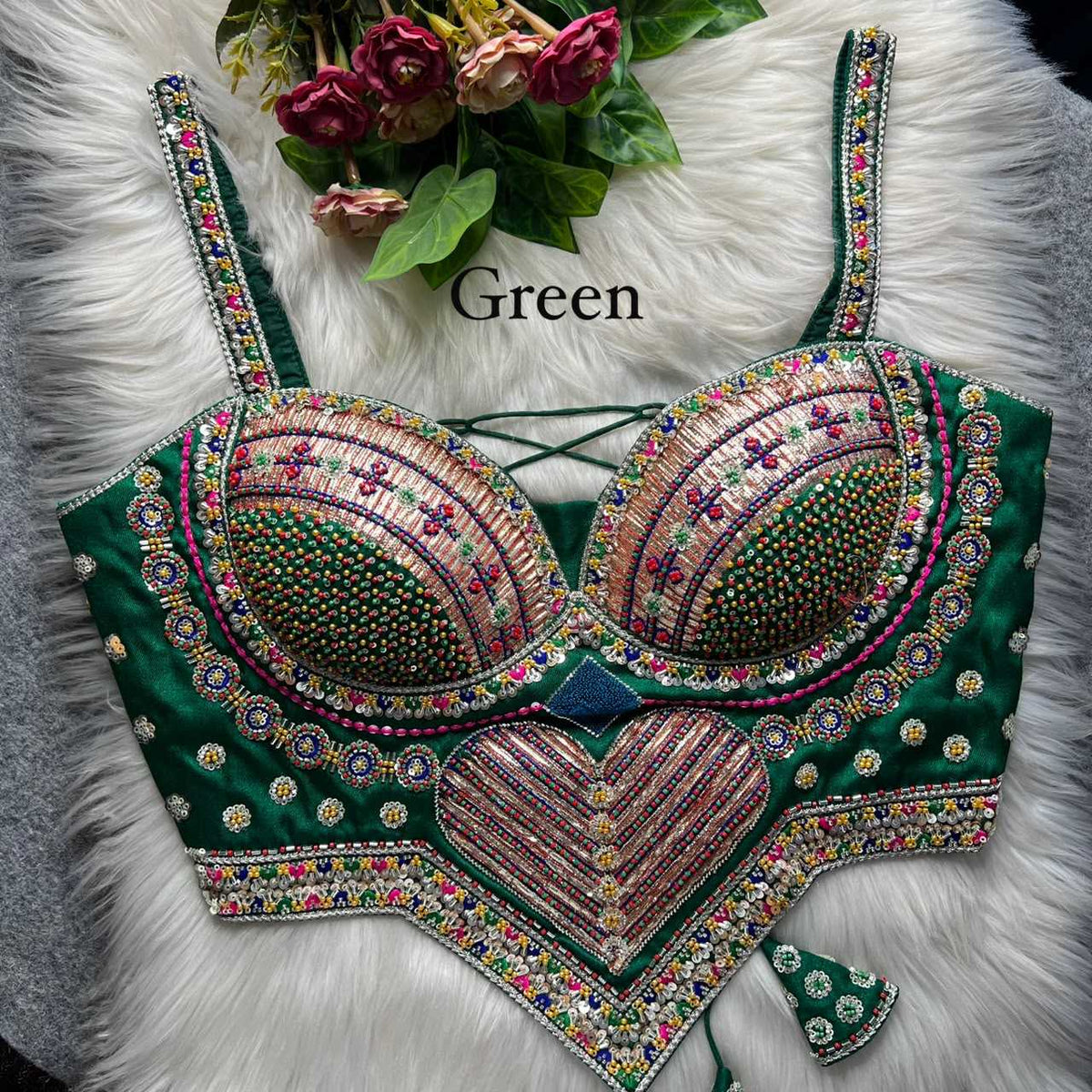 Advika Italian Silk Designer Blouse