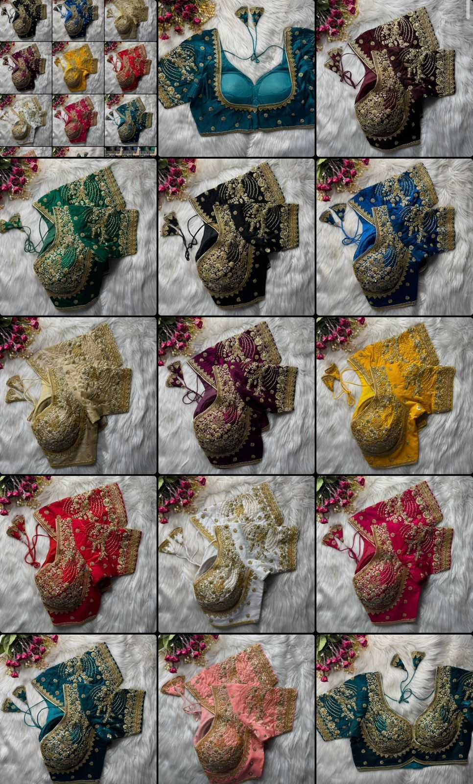 Sequence Embroidery Blouse