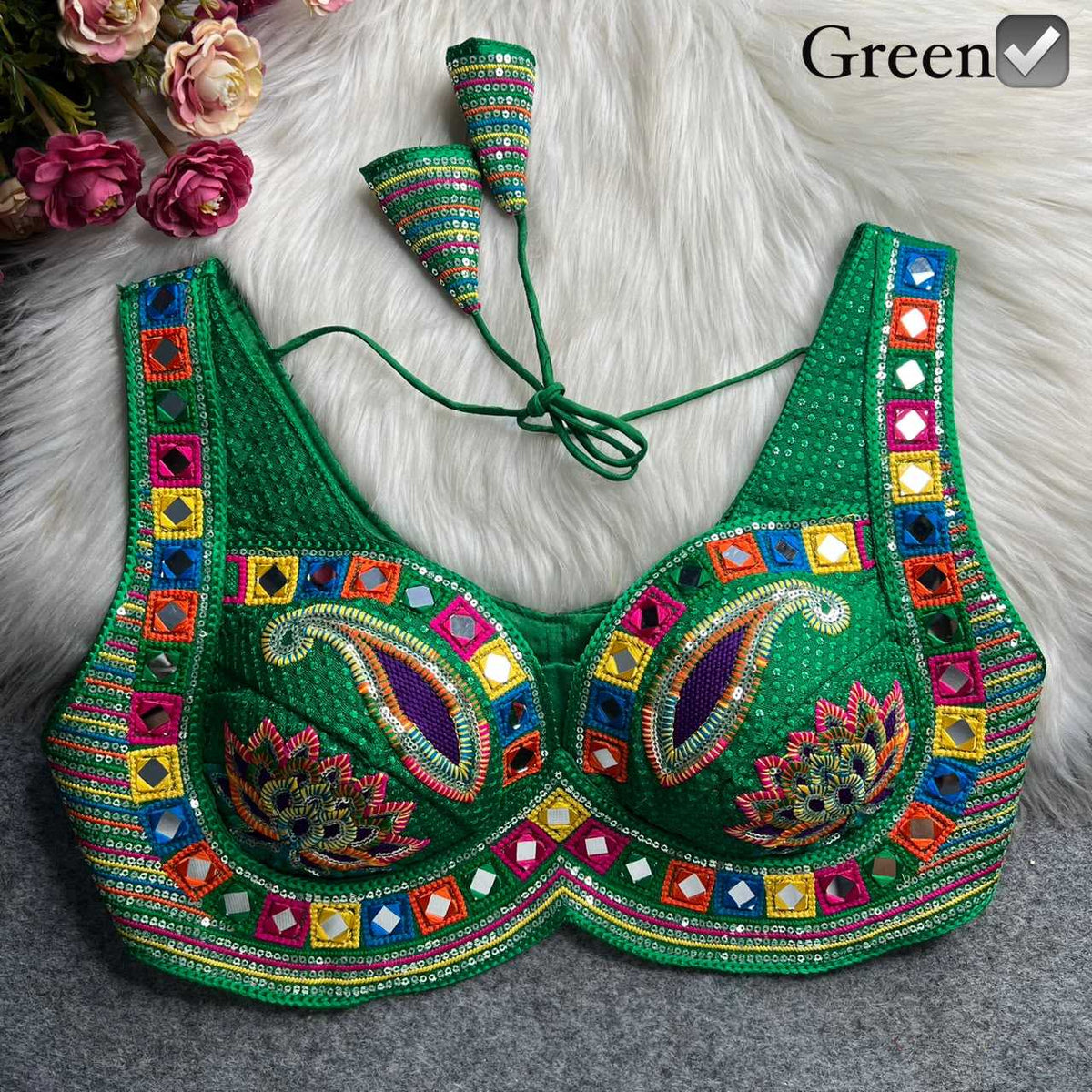 Falguni Italian Silk Designer Blouse