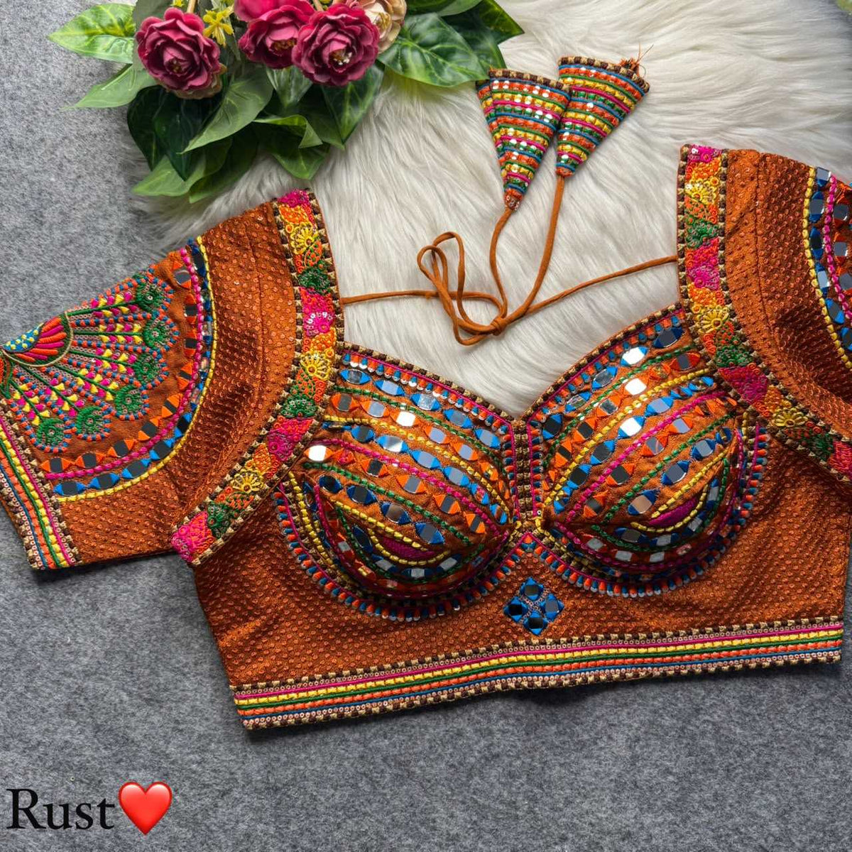 Freshta Italian Silk Designer Blouse