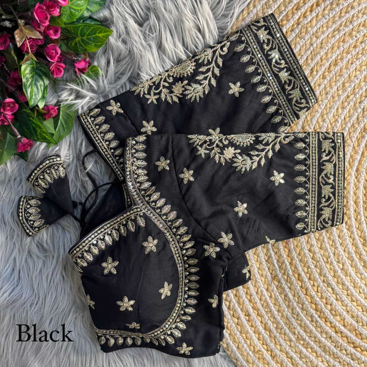 Sequence Embroidery Blouse