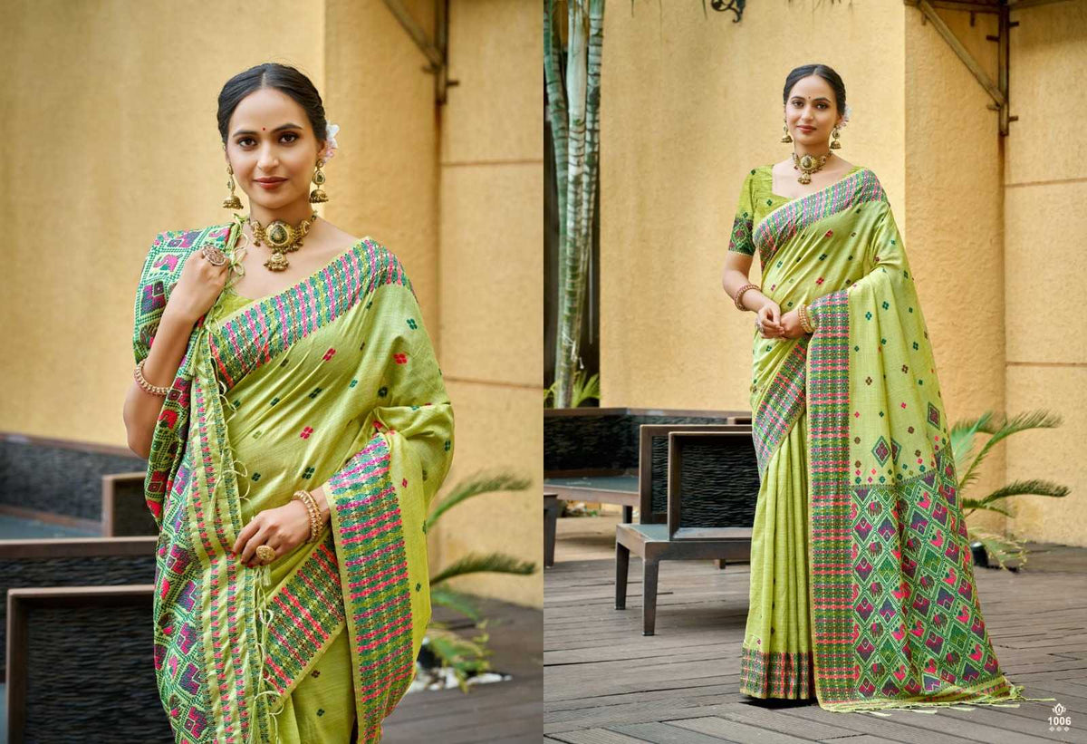 Glorius Assam Silk Brocade Saree