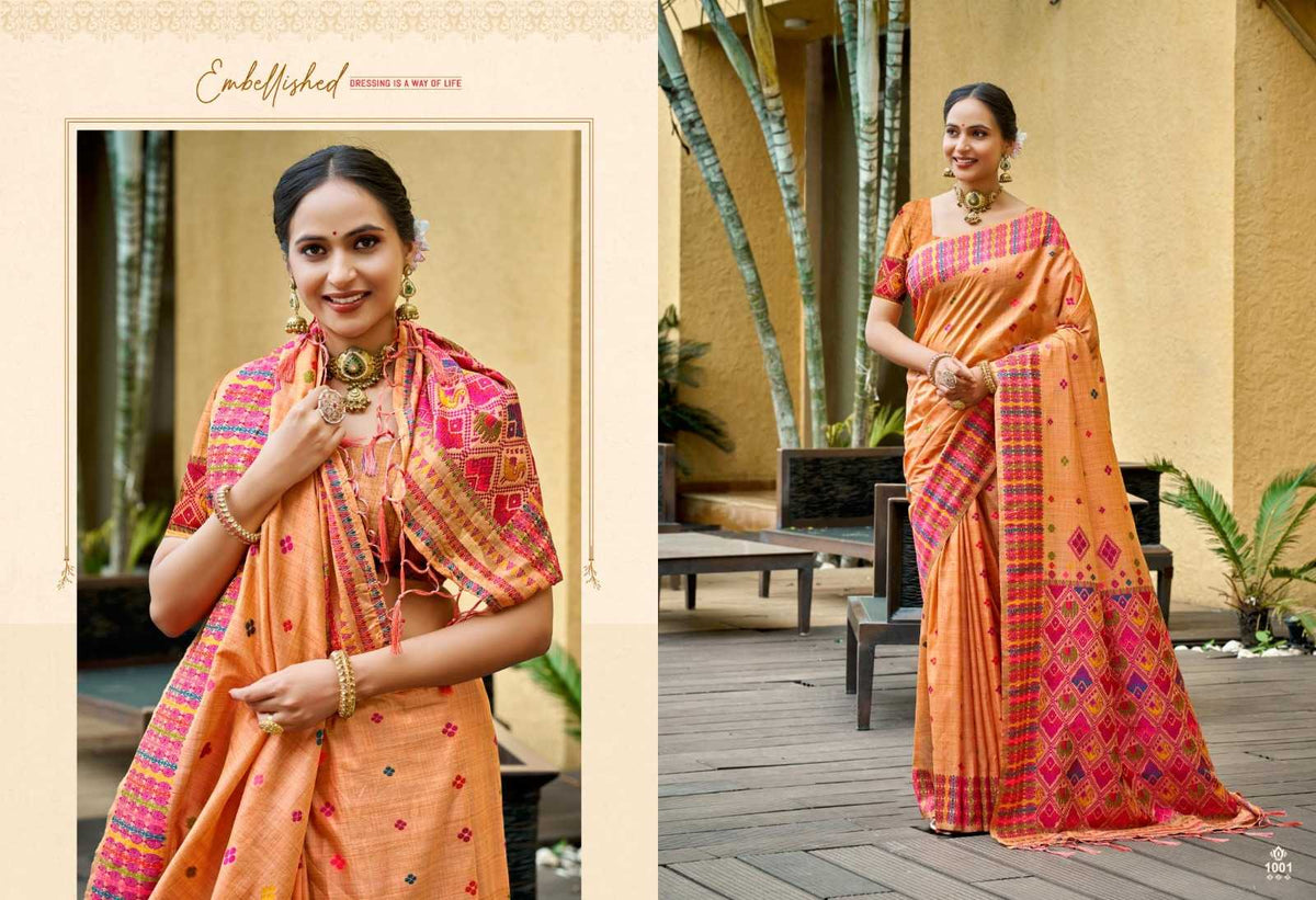 Glorius Assam Silk Brocade Saree