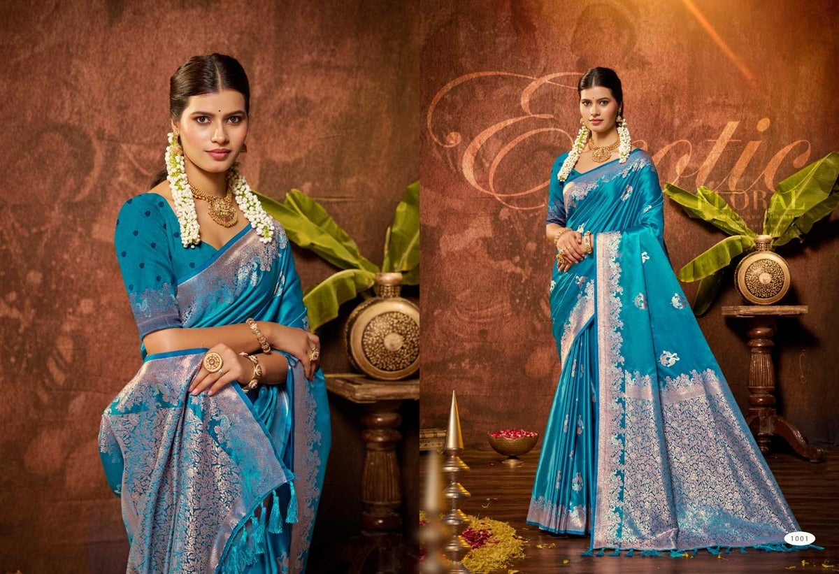 Masru Satan Satin Silk Traditional Saree
