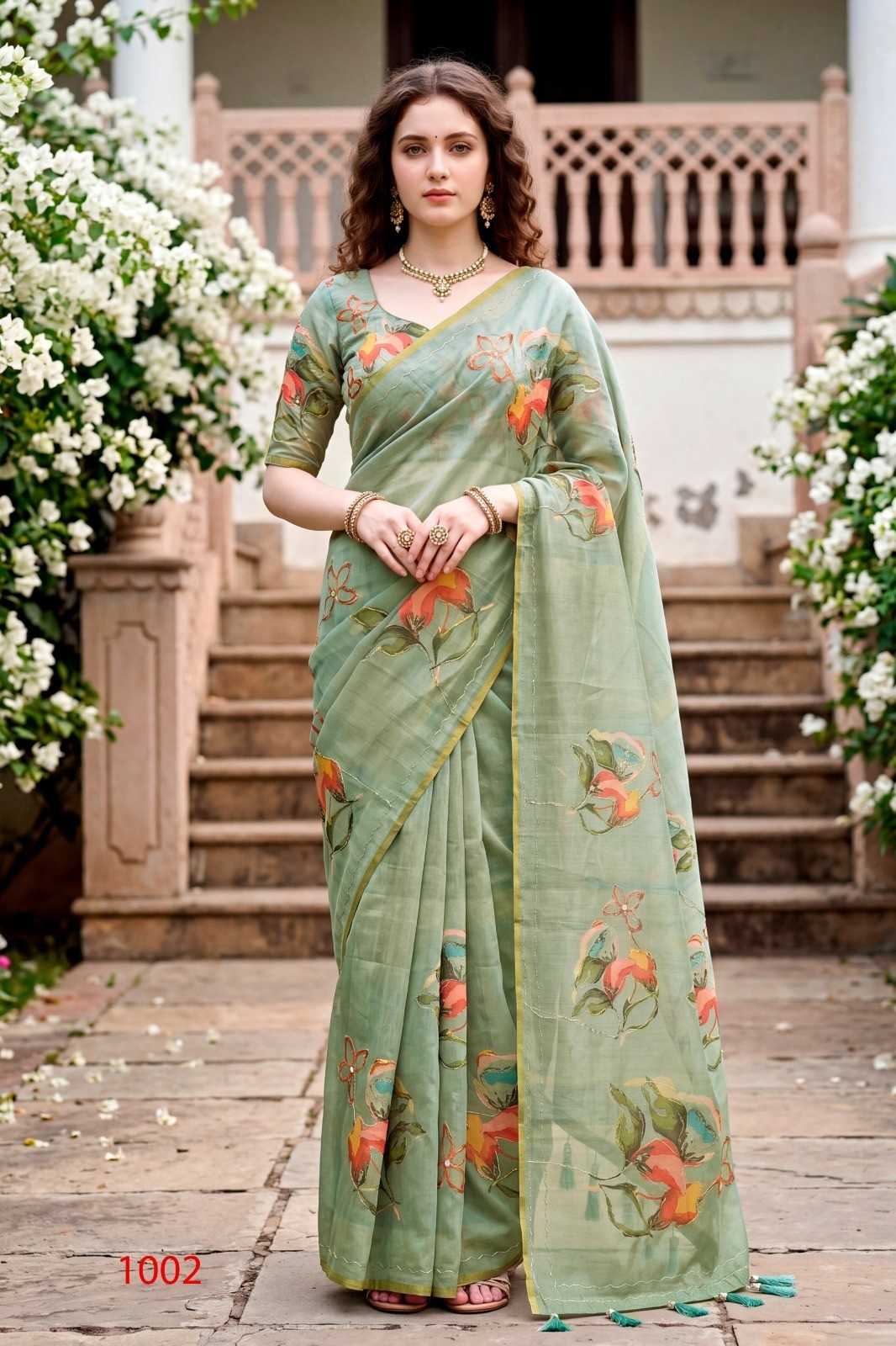 Cotton Party Wear Saree
