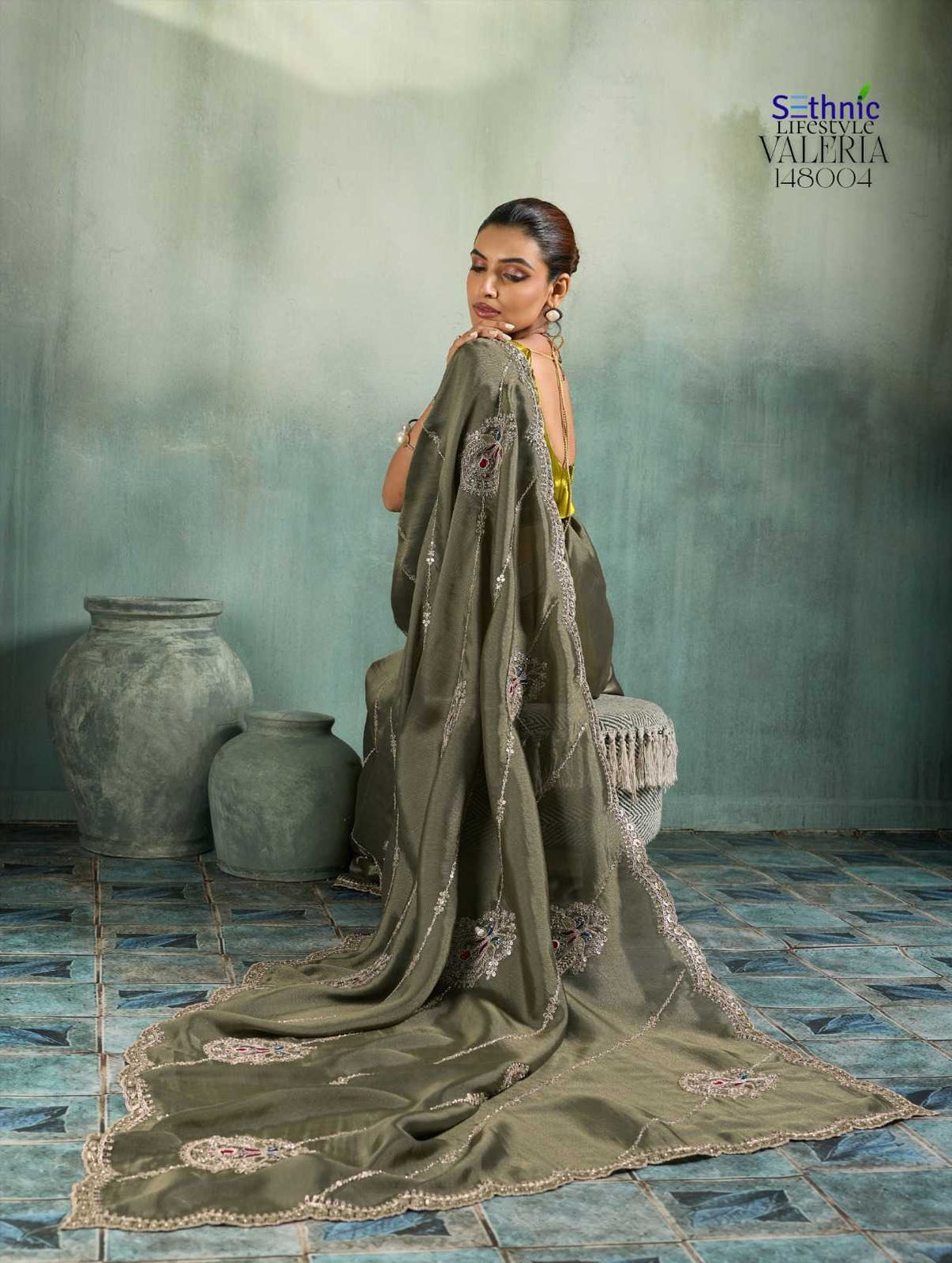 Fancy Hand Work Saree