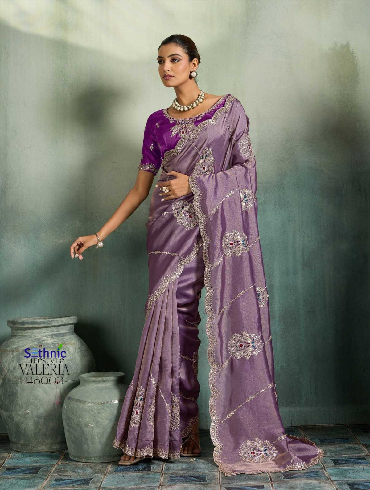 Fancy Hand Work Saree