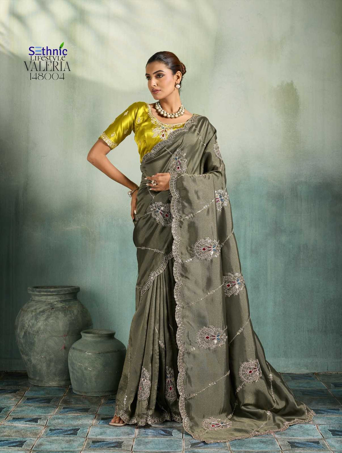 Fancy Hand Work Saree