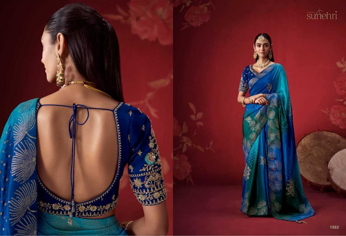 Crepe Silk Soft Saree in Yellow