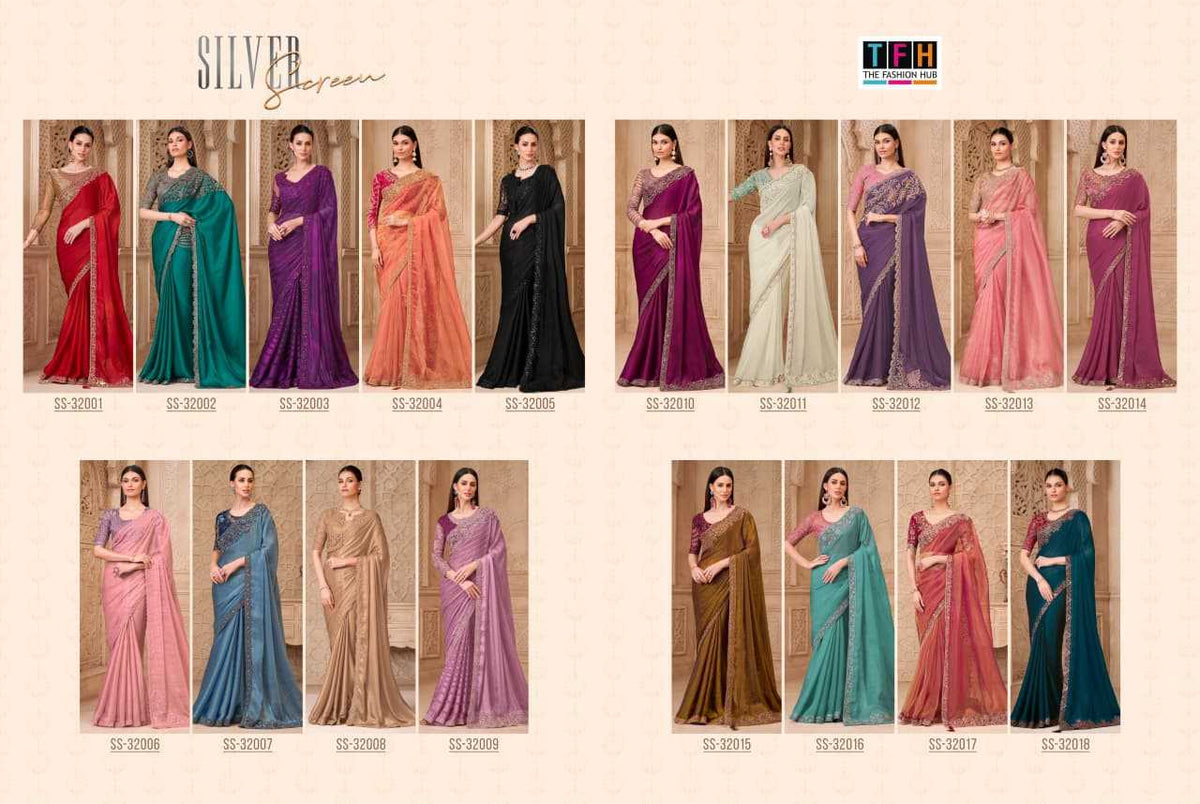 Blooming Party Wear Saree