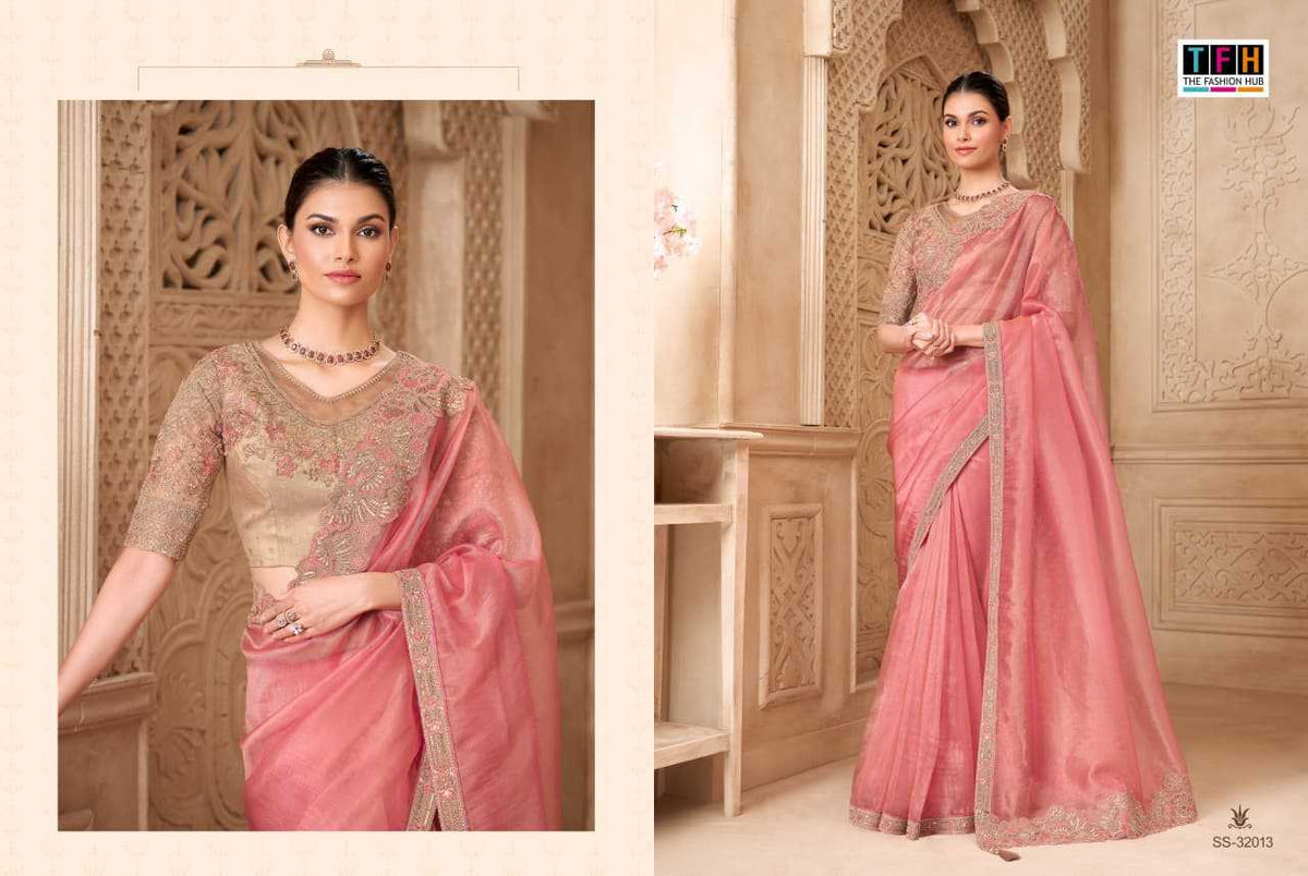 Blooming Party Wear Saree