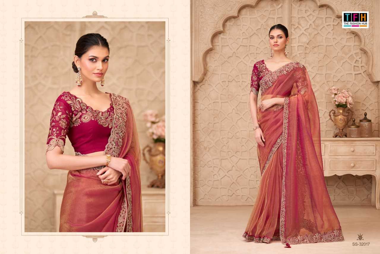 Blooming Party Wear Saree