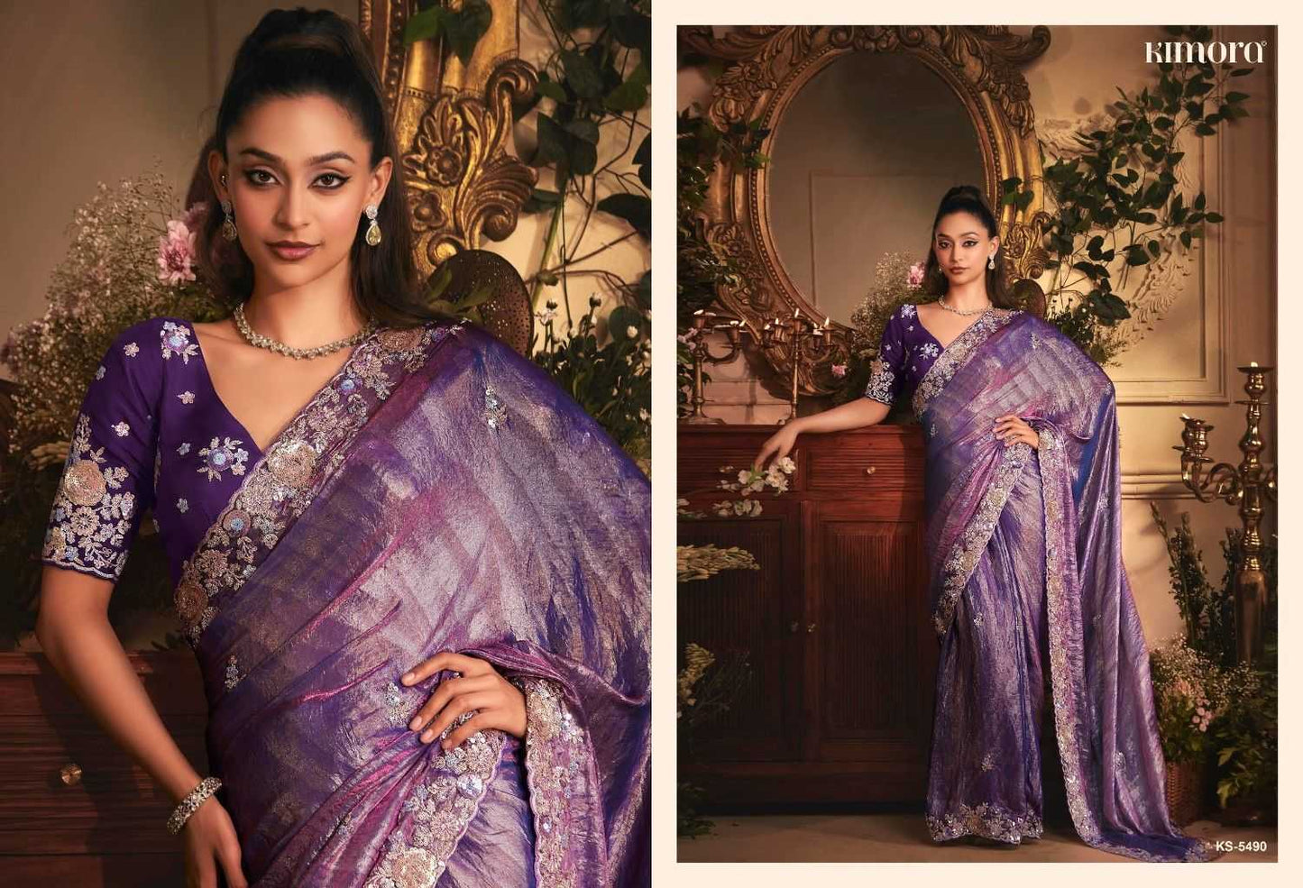 Tissue Party Wear Saree