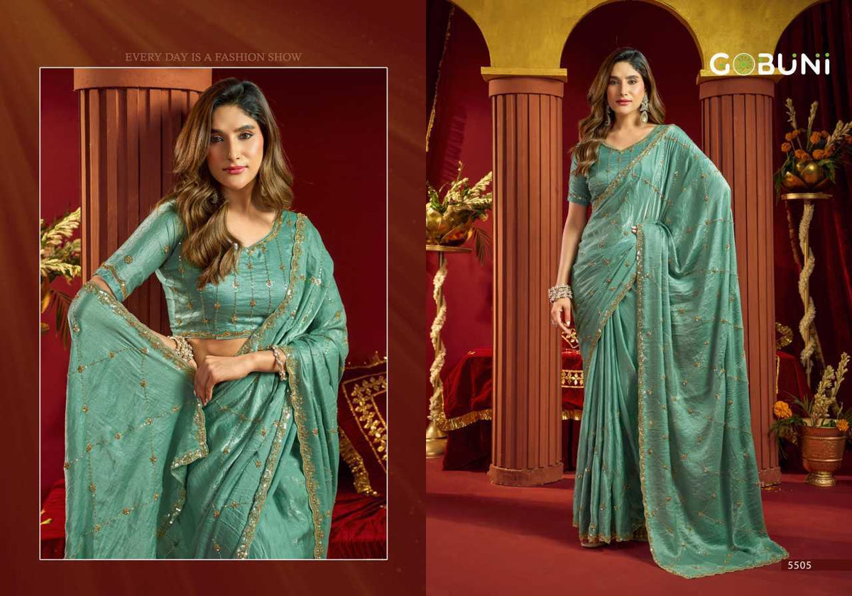 Velvet Ready To Wear Saree