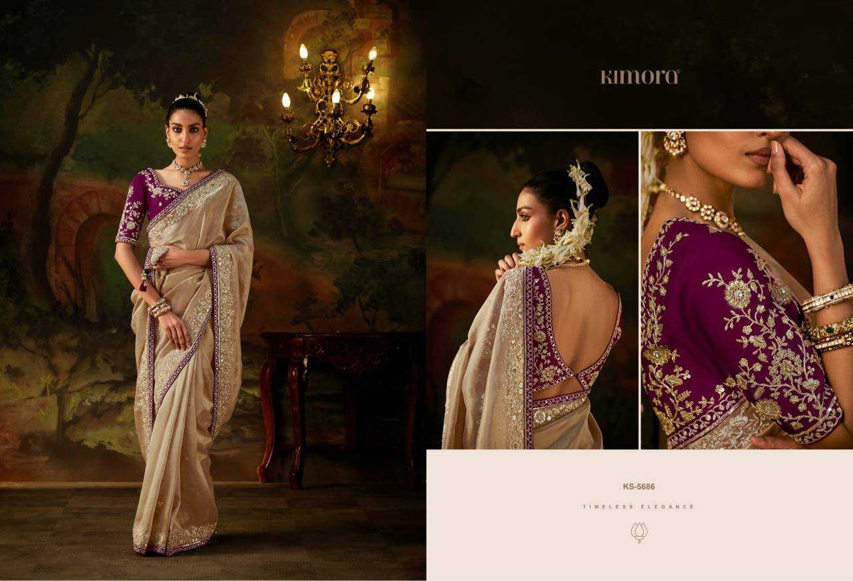 Pure Viscos Ready To Wear Saree
