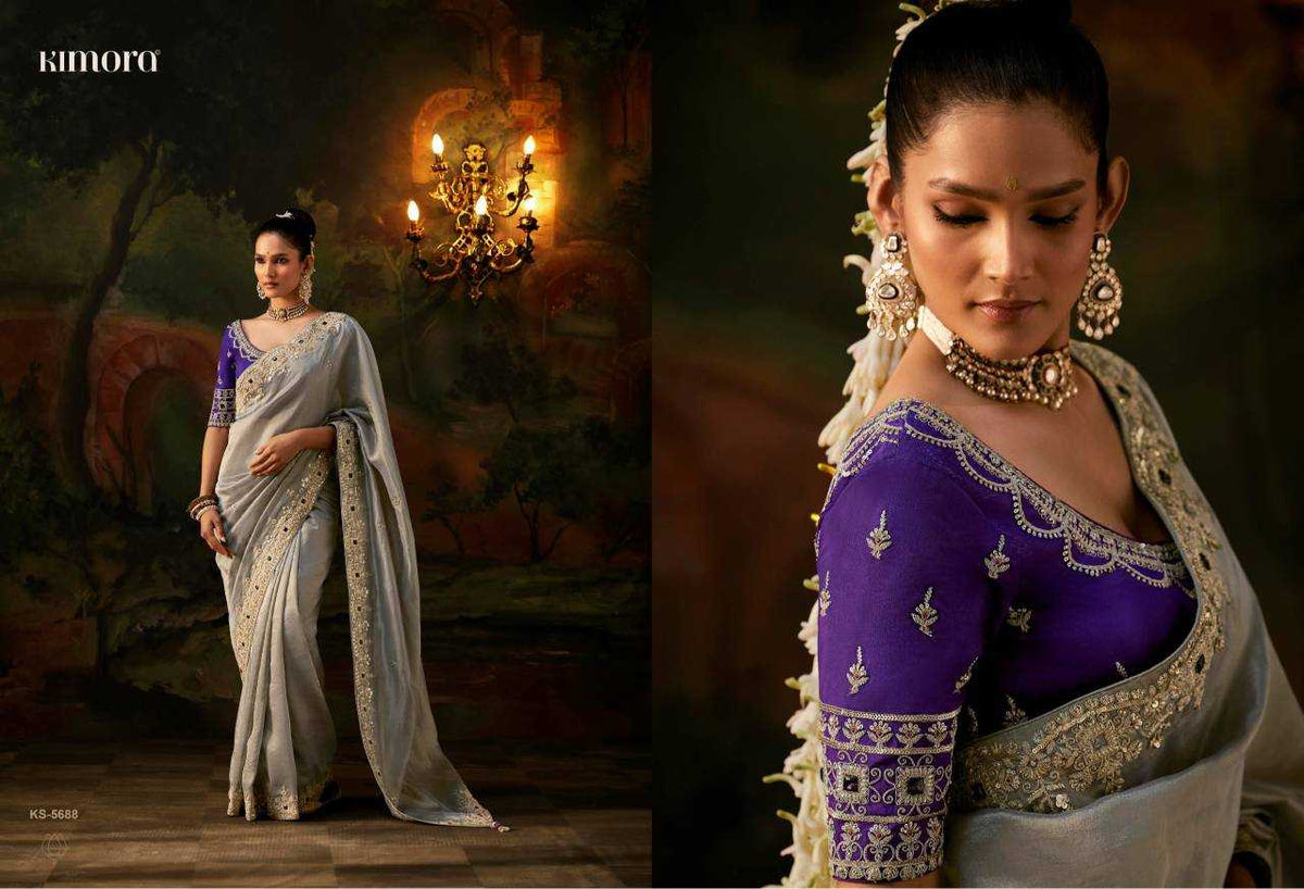 Pure Viscos Ready To Wear Saree