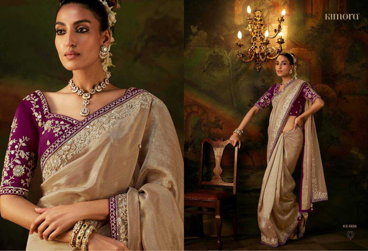 Pure Viscos Ready To Wear Saree