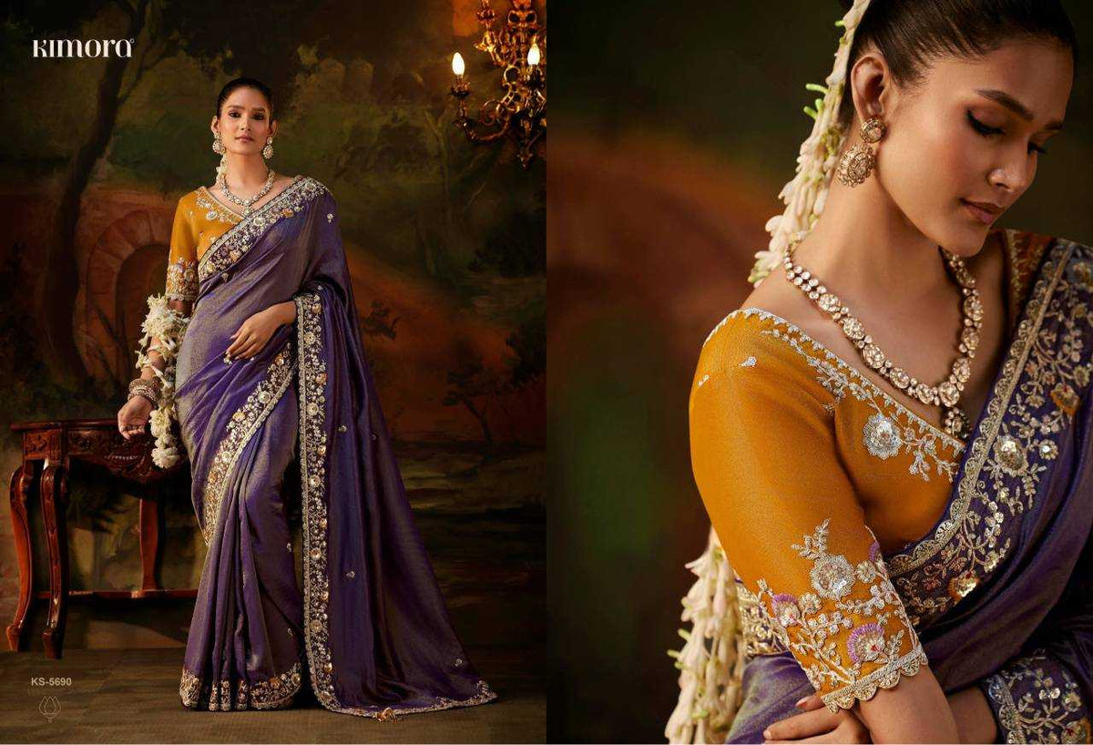 Pure Viscos Ready To Wear Saree