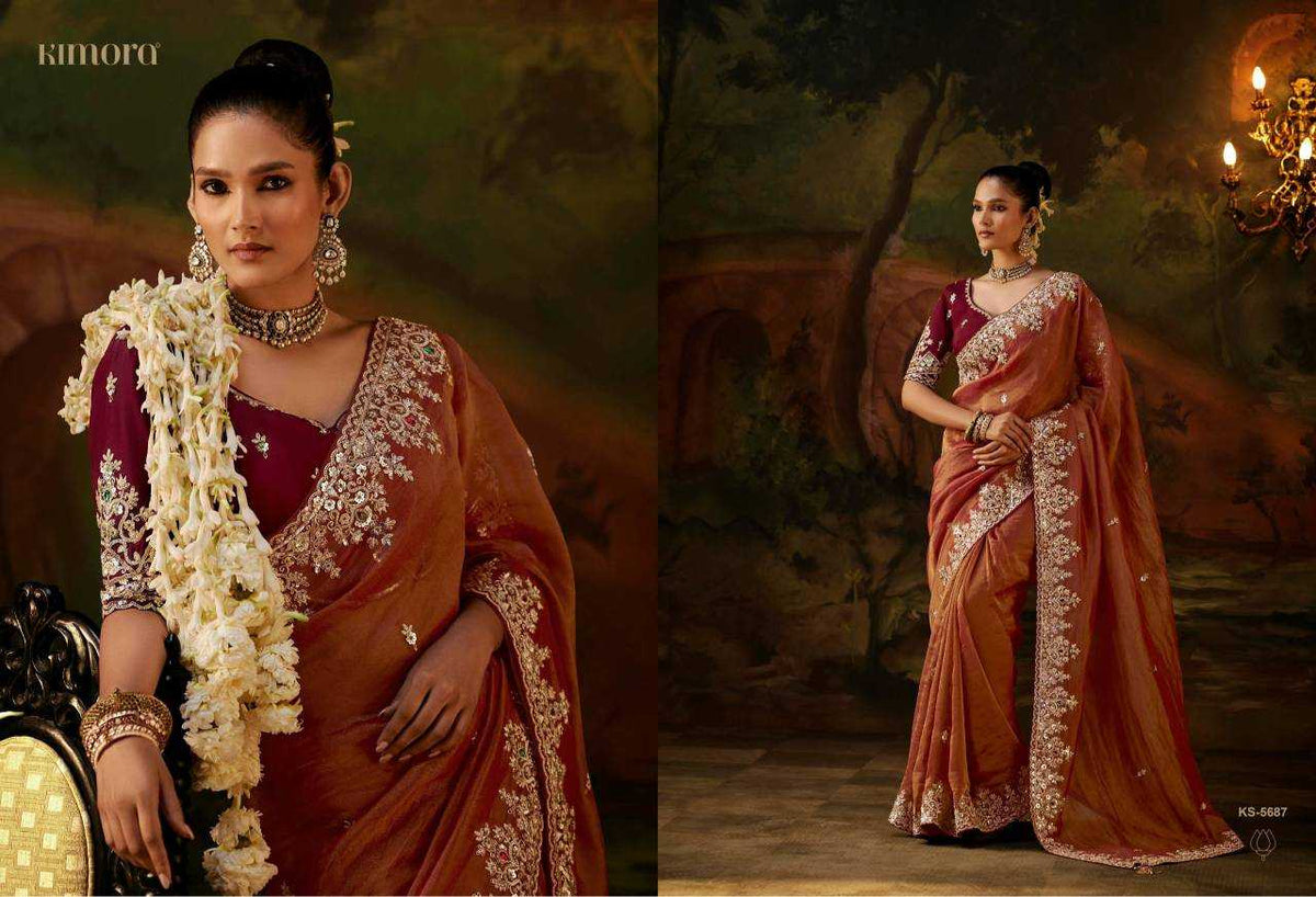 Pure Viscos Ready To Wear Saree