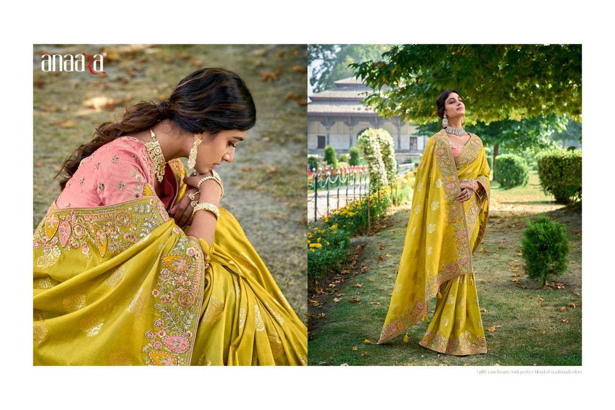 Tissue Silk Soft Saree in Onion