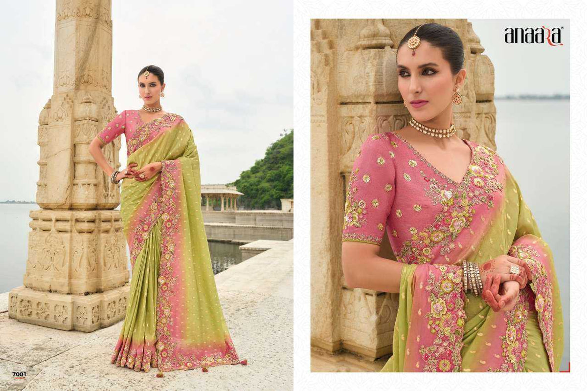 Tissue Silk Soft Saree in Onion