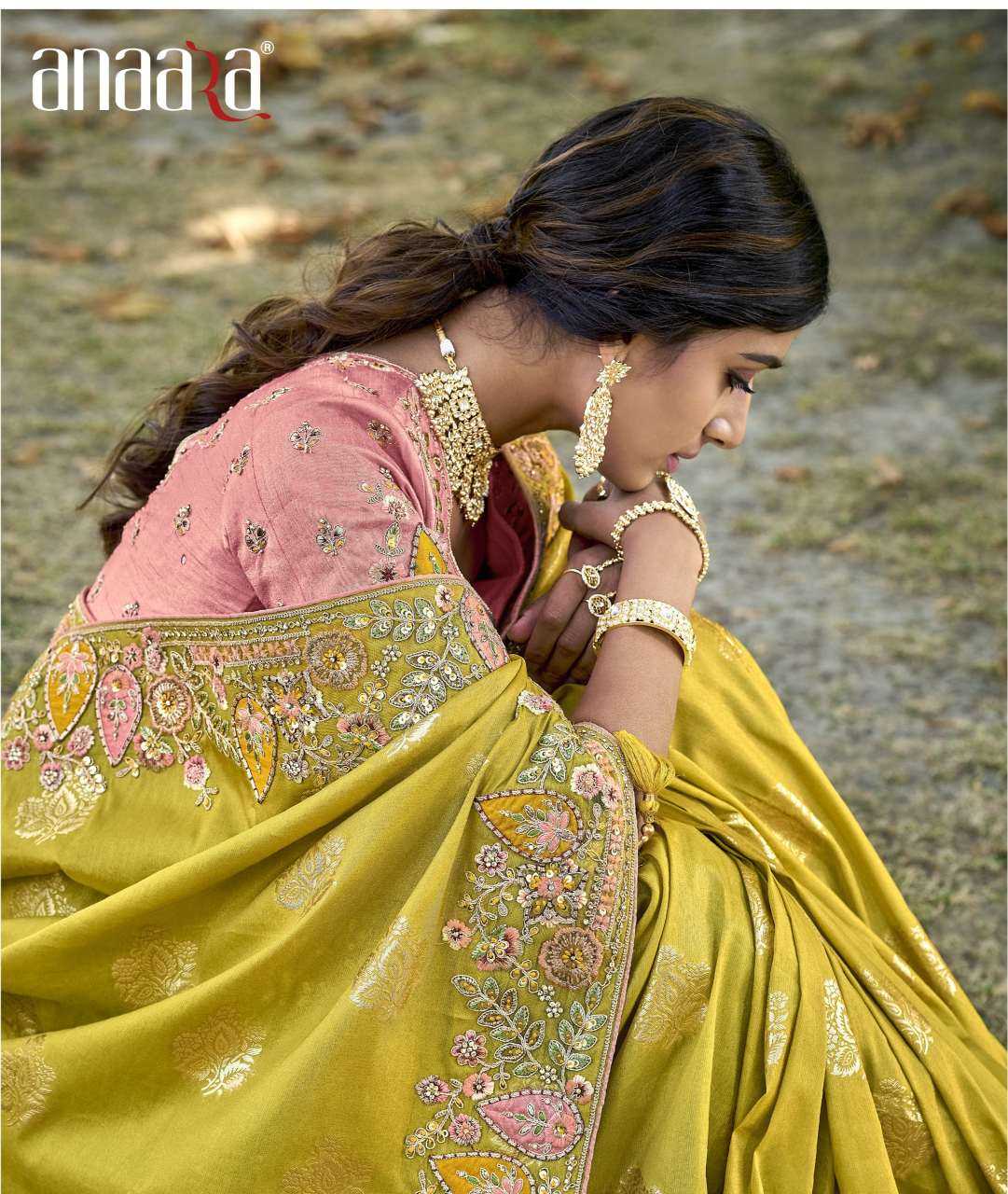 Tissue Silk Soft Saree in Onion