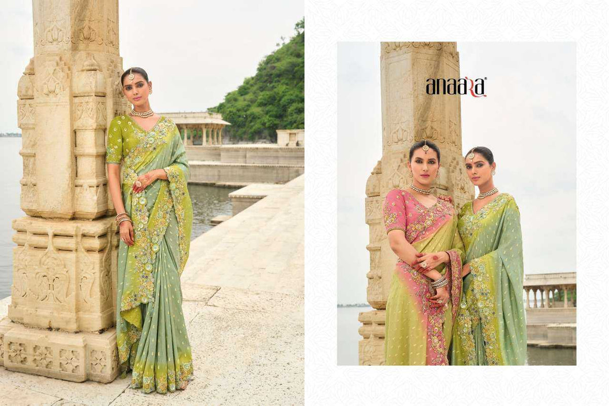 Tissue Silk Soft Saree in Onion