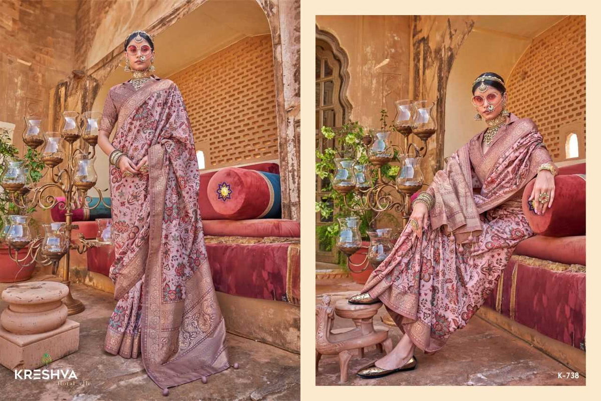 Dev Bhumi Soft Silk Saree