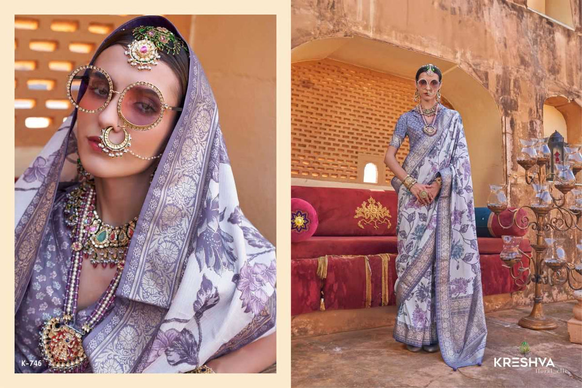 Dev Bhumi Soft Silk Saree