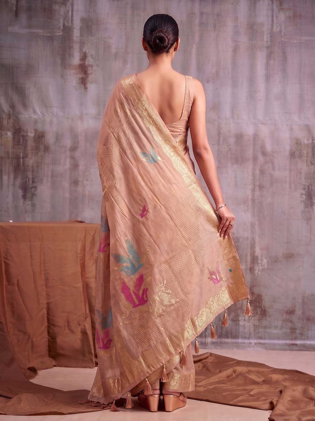 Flemingo Linen Designer Saree