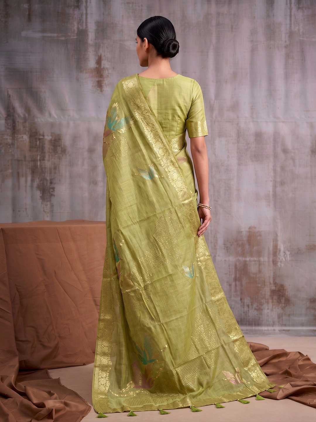 Flemingo Linen Designer Saree