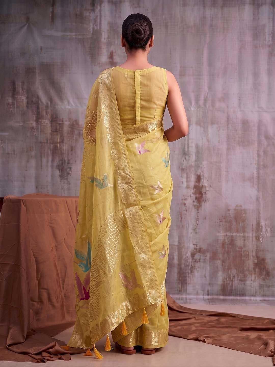 Flemingo Linen Designer Saree